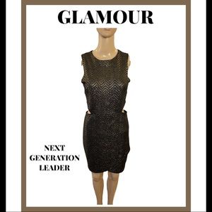 Metallic sexy night night out dress.